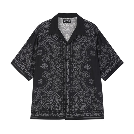 BANDANA OPEN COLLAR SHIRT